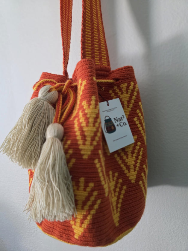 Sunflare - Medium Wayuu Mochila Bag RO10