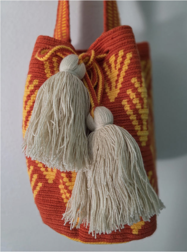 Sunflare - Medium Wayuu Mochila Bag RO10