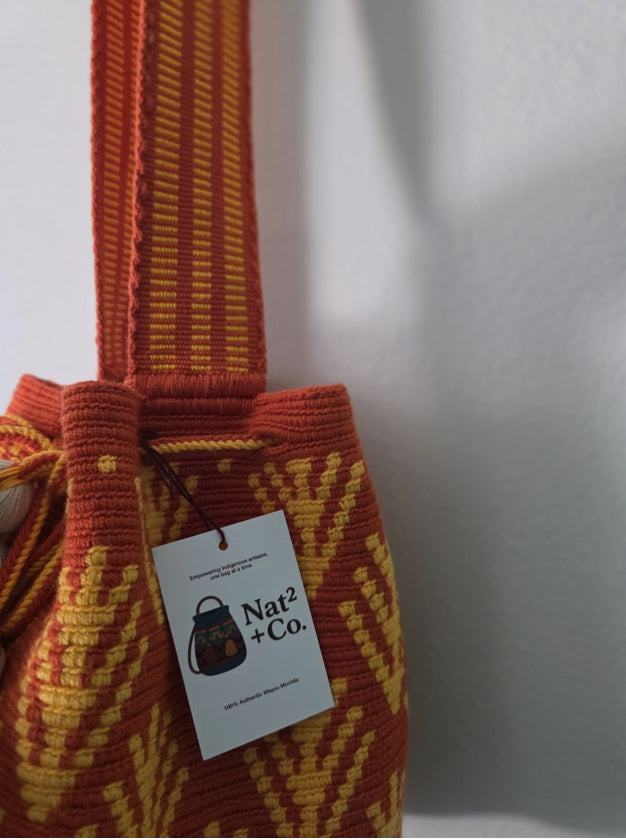 Sunflare - Medium Wayuu Mochila Bag RO10