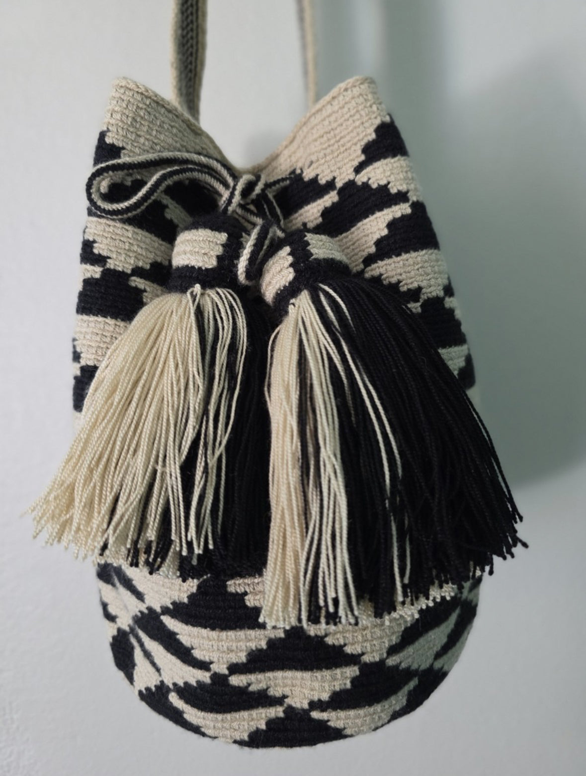 Shadow Peaks - Authentic Handmade Wayuu Mochila Bag
