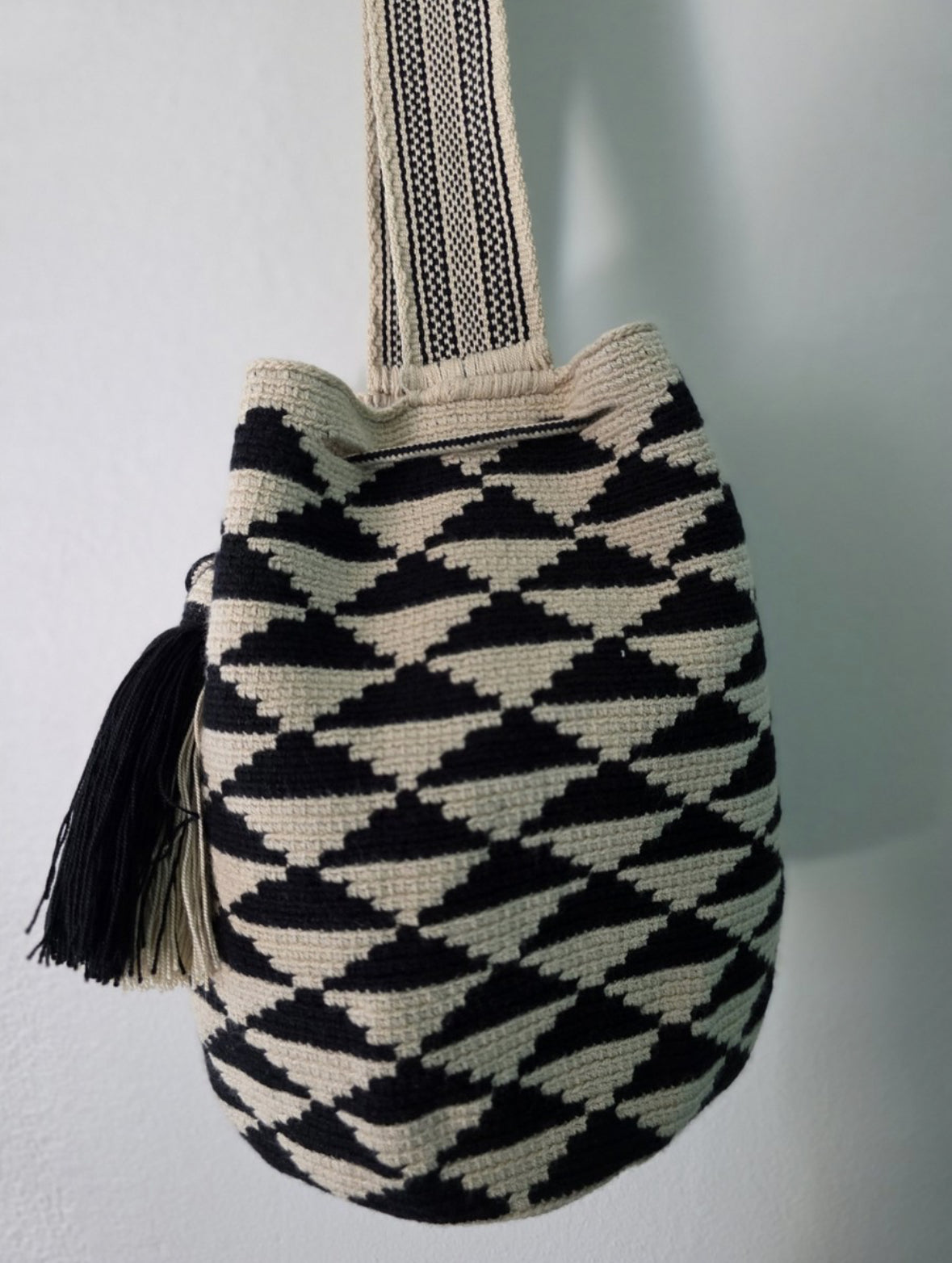 Shadow Peaks - Authentic Handmade Wayuu Mochila Bag