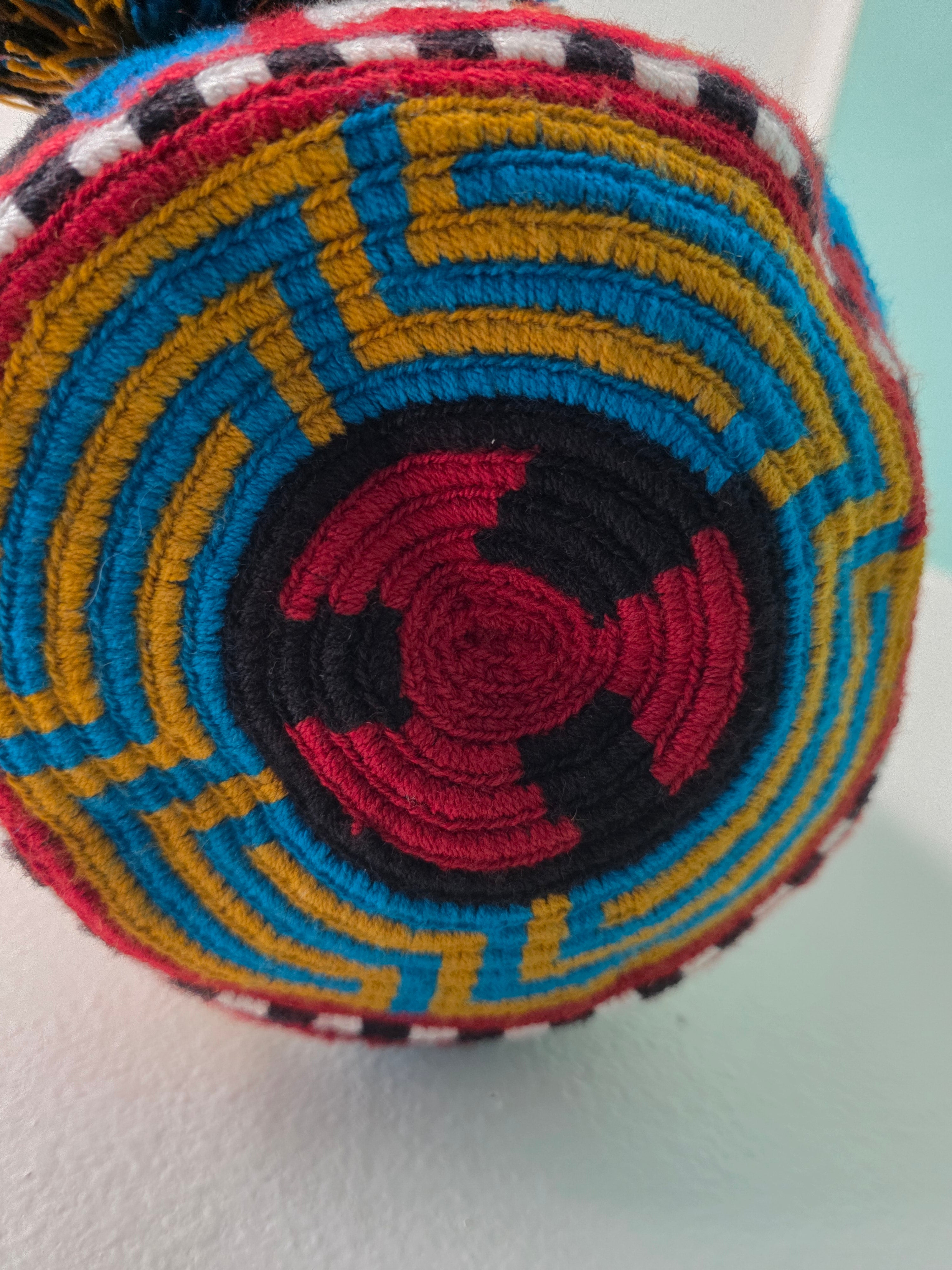 Andes Prism- Medium Wayuu Mochila Bag- Multi Color RO11