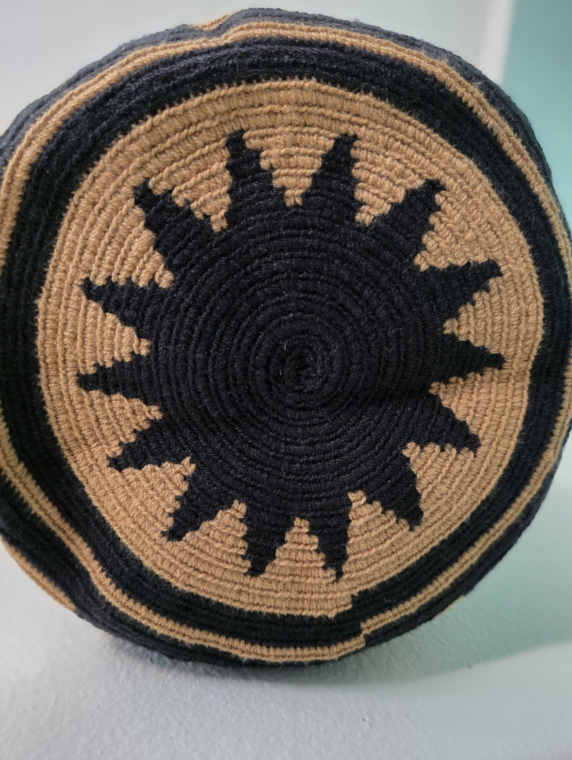 Cuadro Espresso - Handmade Wayuu Mochila Bag Medium Fair Trade