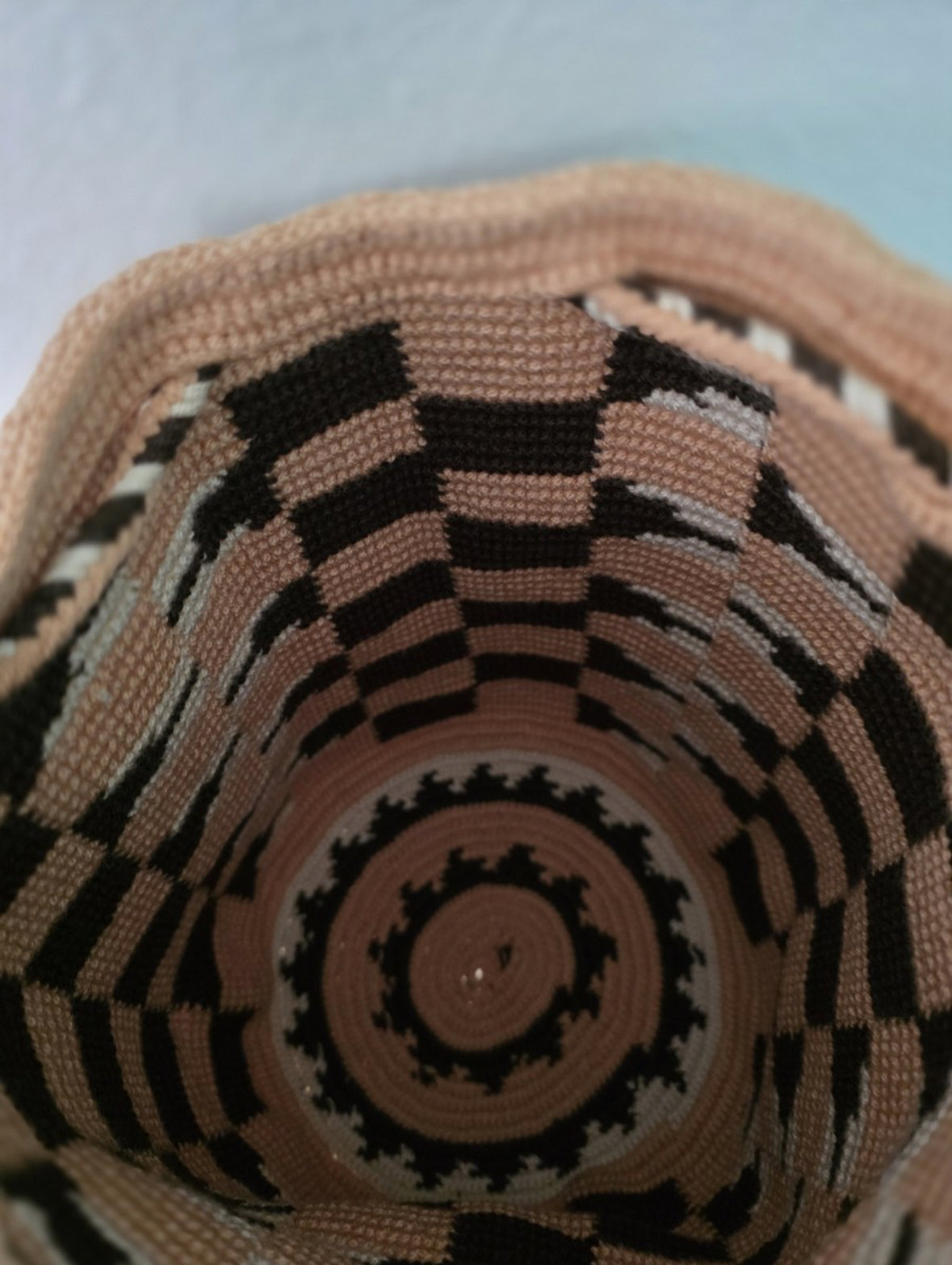 Cuadro Sienna- Authentic Wayuu Mochila Bag Medium Fair Trade Shoulder Bag Handmade Bag