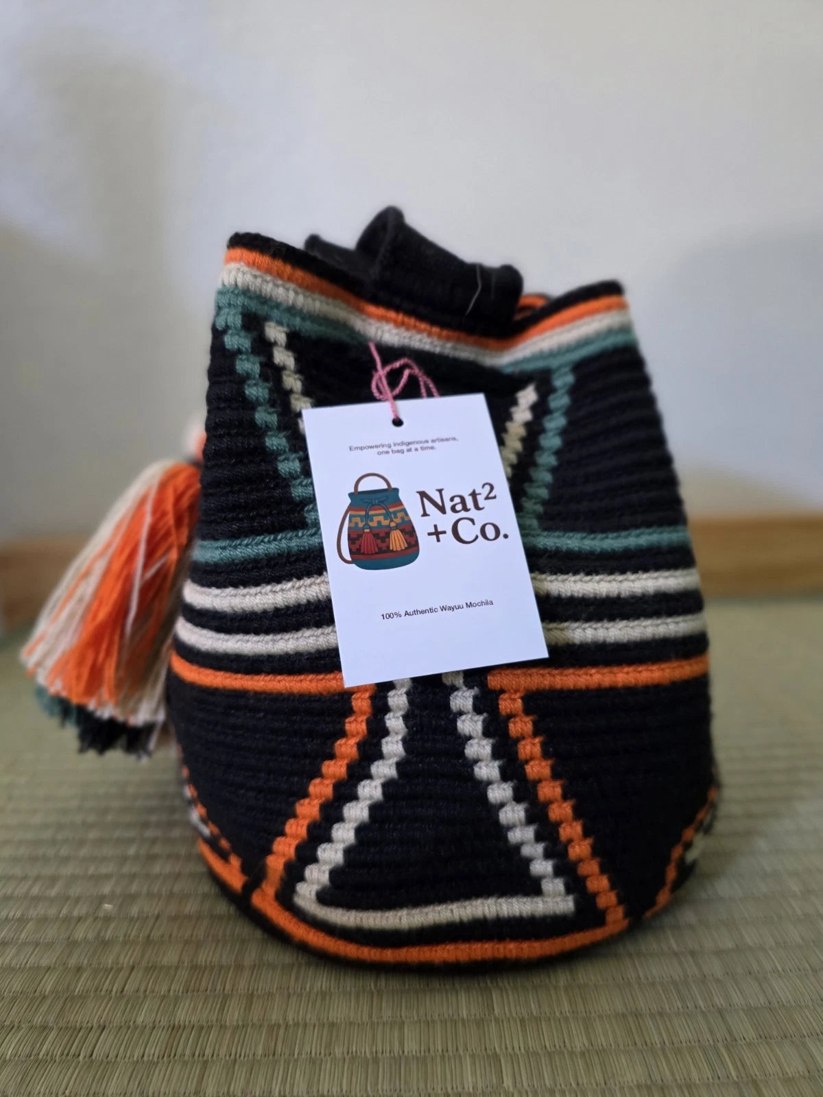 Earth Meets Fire - Authentic Wayuu Mini Mochila